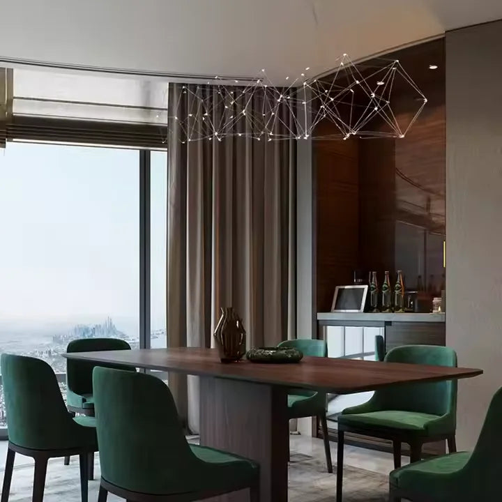 Stellaris Chandelier - Geometric Crystal Chandelier LED