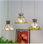Tiffany Sacklet Peony - Stained Glass Pendant Lamp