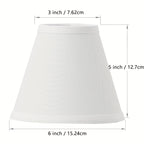 Clip on Chandelier Lampshades (White/ Linen/ Black) - 6pcs