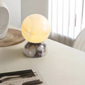 Marble Moon - Glass & Marble Table Lamp LED
