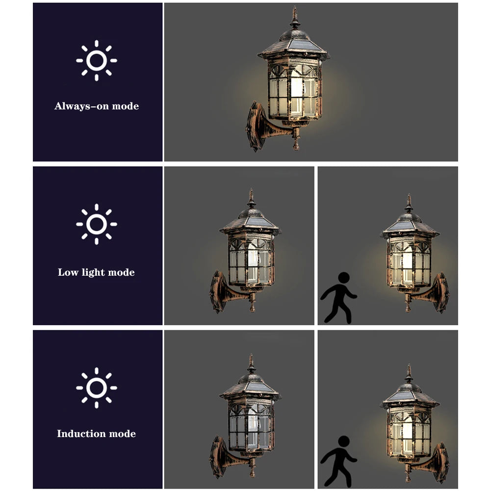 Signo Sol - Auto Sensor Solar Outdoor Wall Light