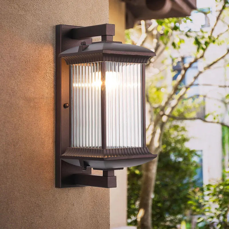 Nobu Lantern - Minimalist Outdoor Wall Light