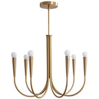 Aurena Gold - Minimalist Chandelier E14 6/9/12 Heads