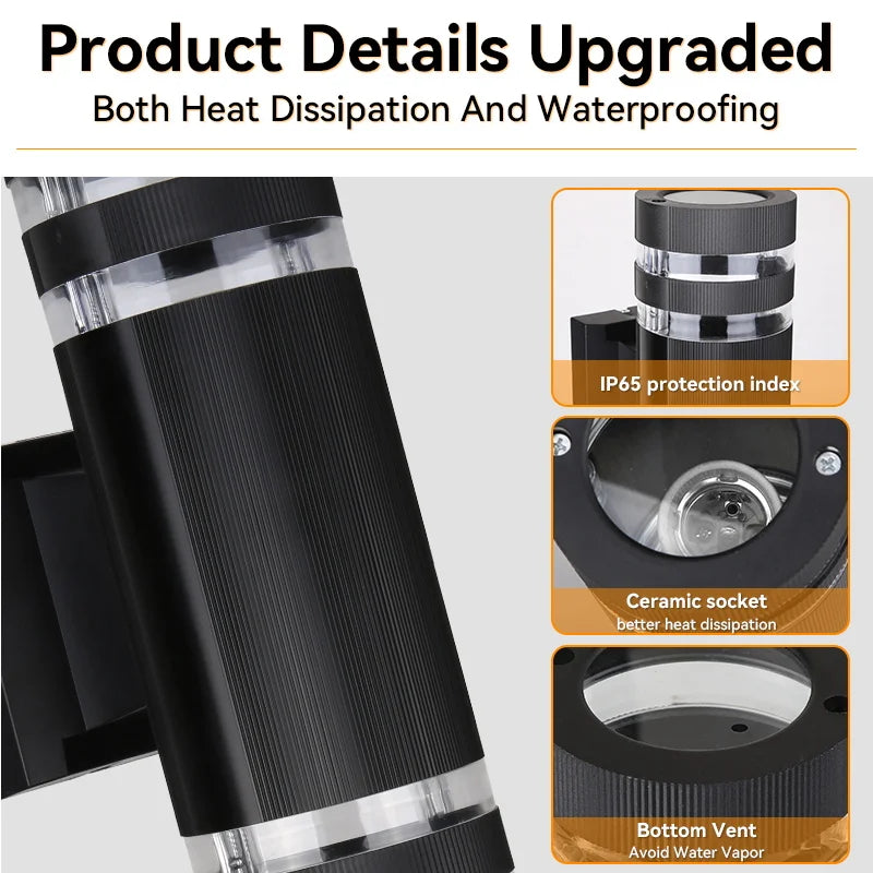 Axis Cylinder - Outdoor Wall Light Waterproof IP65