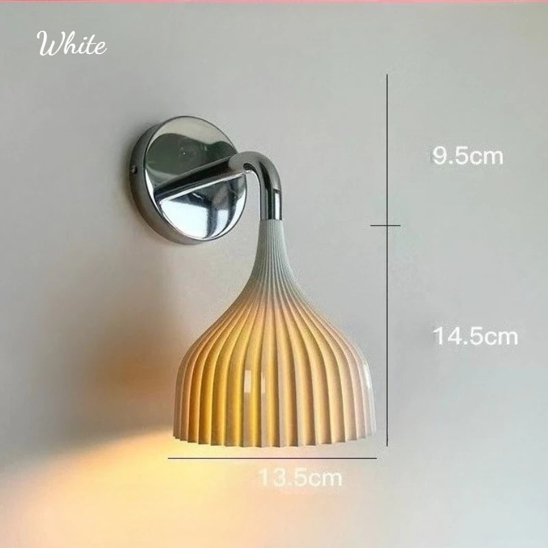 Campana Chrome (Clear/ White/ Yellow) - Modern Glass Wall Sconce