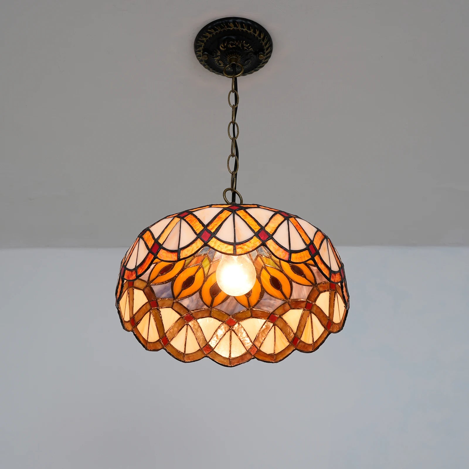 Tiffany Circus - Retro Ceiling Light Pendant 40W E27