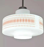 Rossa Lattice - Retro Glass Pendant Lamp