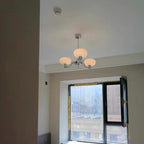Manifold Chrome 3 - Modern Bauhaus Ceiling Light Fixture E27 Chrome Finish