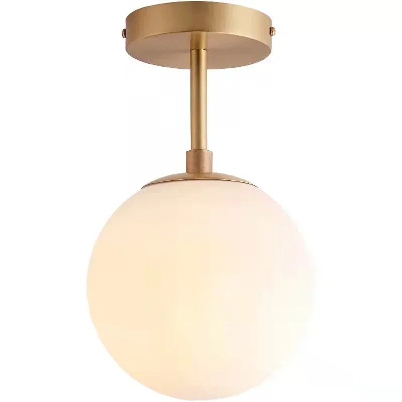 Midas Globe - Glass Ceiling Flush Light