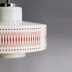 Rossa Lattice - Retro Glass Pendant Lamp