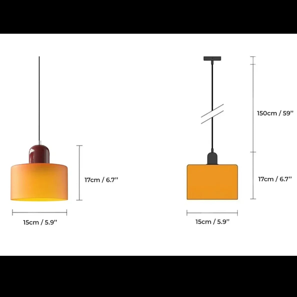 Red Beanie - Stained Glass Pendant Lamp