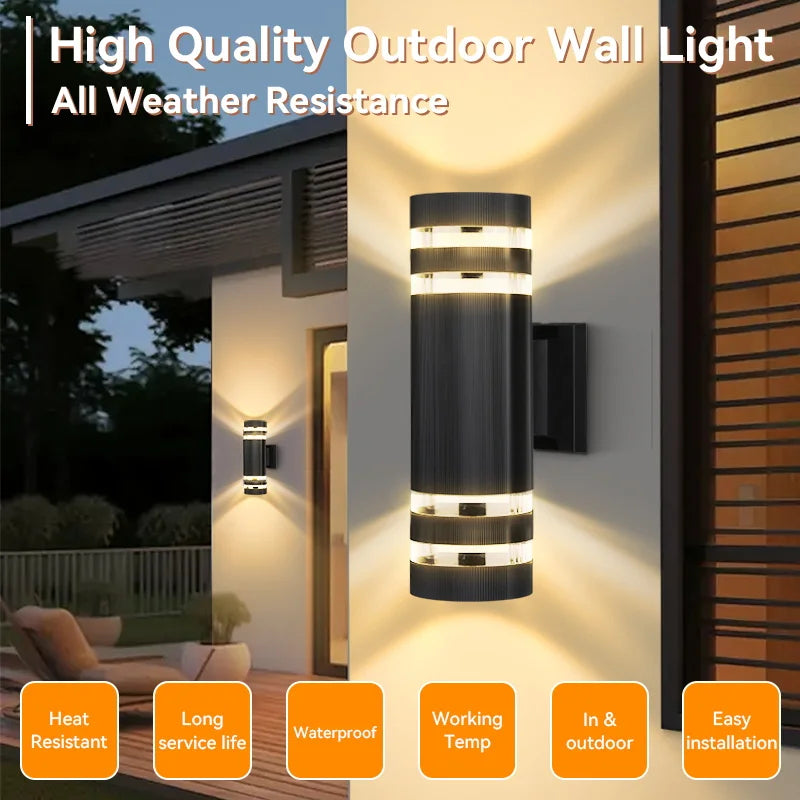 Axis Cylinder - Outdoor Wall Light Waterproof IP65