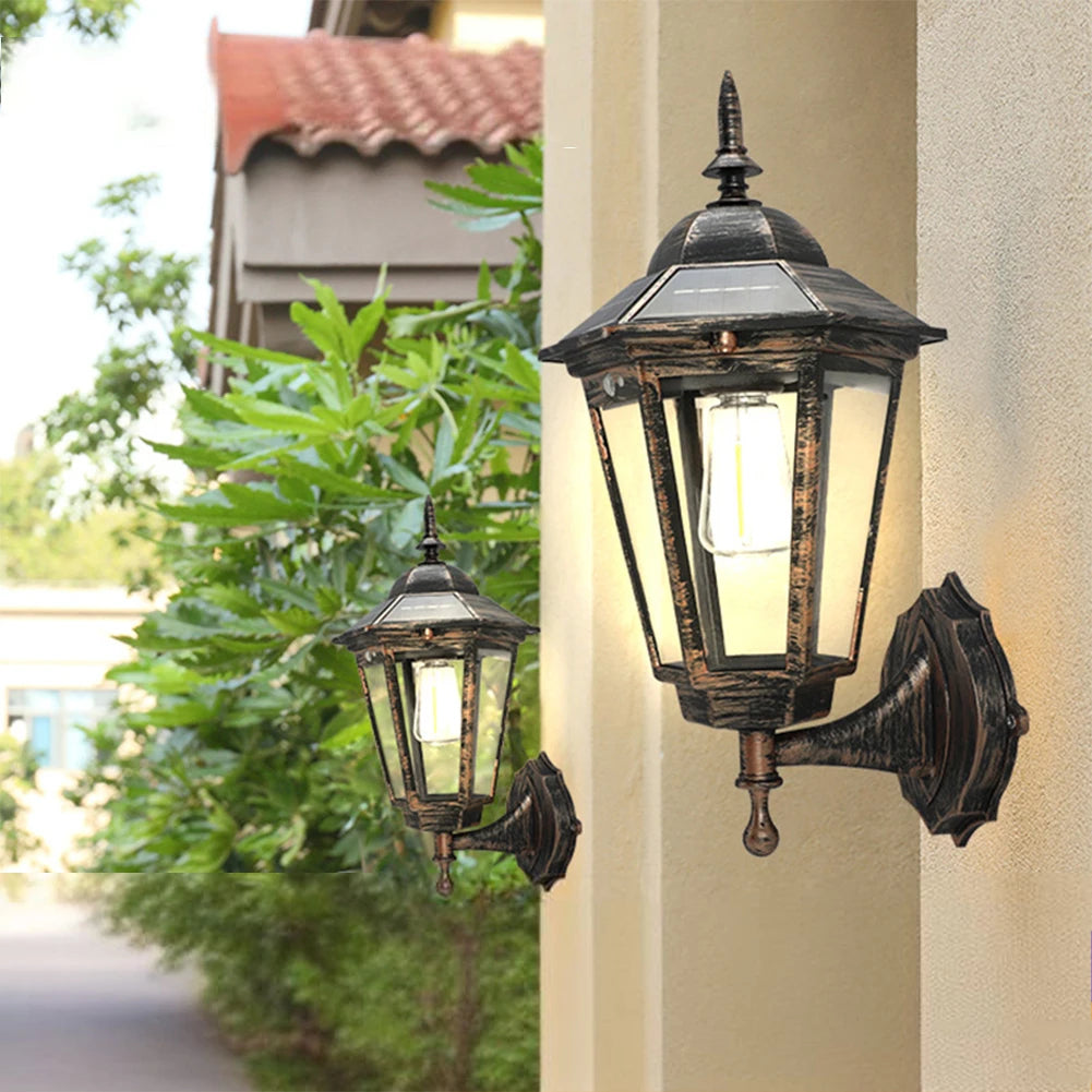 Tower Sol - Auto Sensor Solar Outdoor Wall Light (Bronze/ Black)