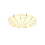Kiku Cream - Japandi Ceiling Flush Light with Handcrafted Lampshade