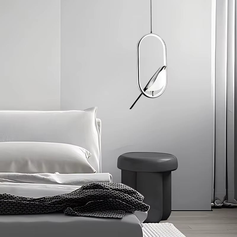 Magpie Ellipse Silver - Modern Ceiling Light Pendant 31W LED
