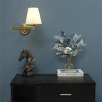 Aurena Candle Rocker - Folding Wall Light Fabric Lampshade