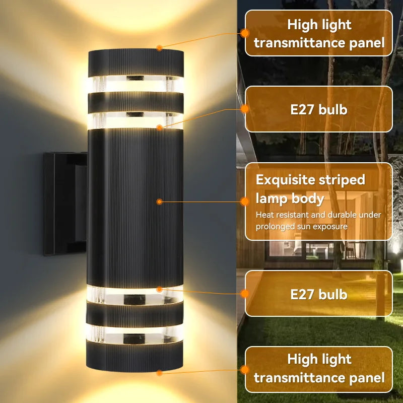 Axis Cylinder - Outdoor Wall Light Waterproof IP65
