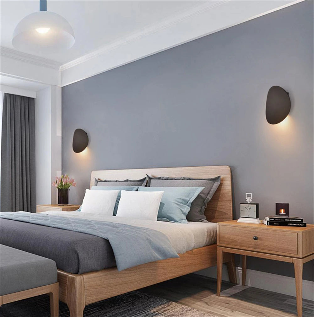 Macaron Disc (Black/ White/ Gold) - Minimalist Wall Light 7W LED