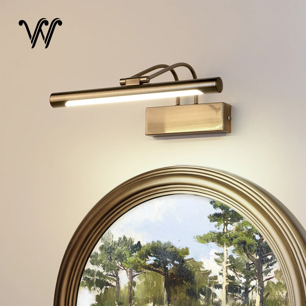 Binder - Waterproof Copper Bathroom Light IP42 Modern Picture Mirror Lamp