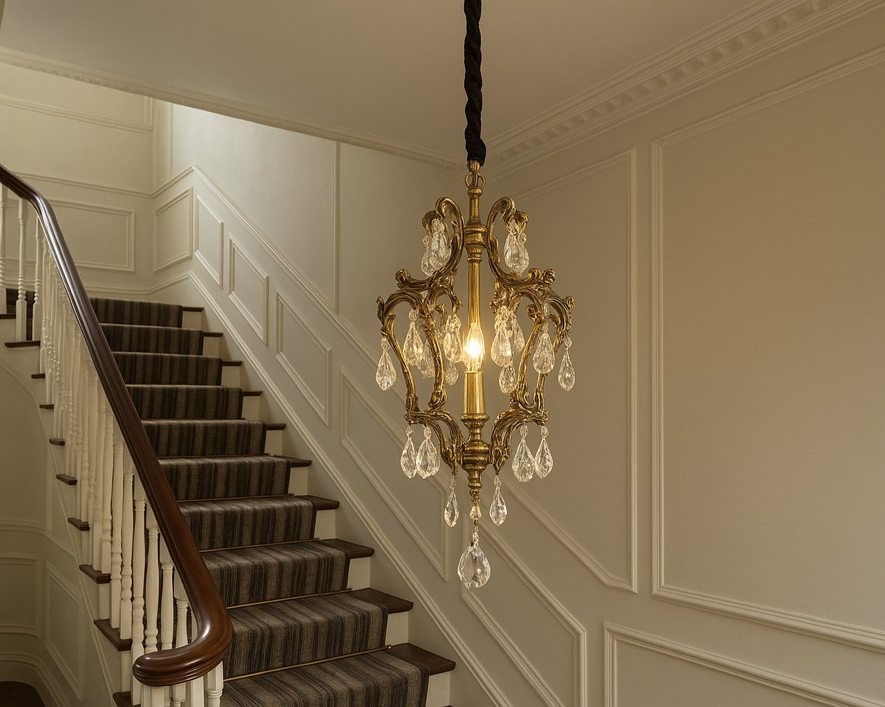 Regency Prism - Crystal Chandelier Rococo Style