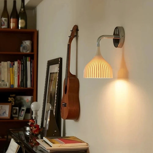 Campana Chrome - Modern Glass Wall Sconce