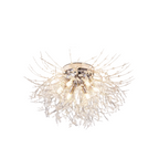 Dandelion Silver - Crystal Ceiling Light Fixture Chrome Base 4/5/6 heads
