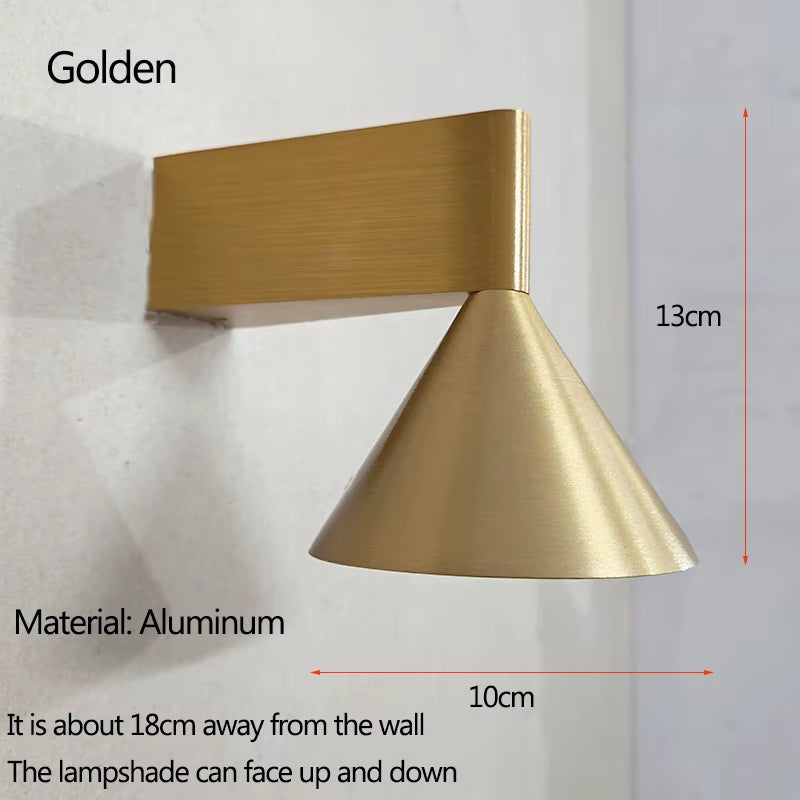 Flagstaff (Silver/ Gold/ Black) - Minimalist Wall Light 7W LED Down Light