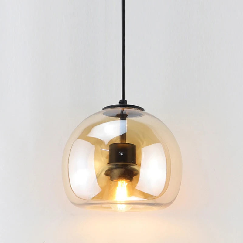 Globelet Amber (20/25cm) - Glass Pendant Lamp