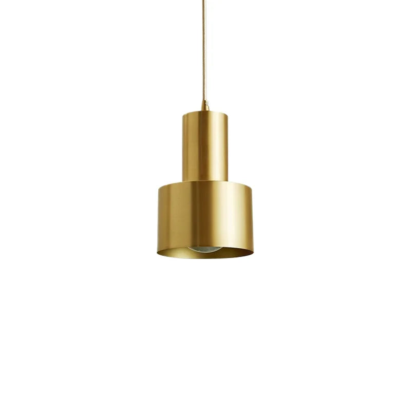 Dumbbell Gold - Brass Finish Ceiling Pendant Light E27