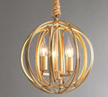 Golden Globe - Brass Finish Chandelier E14 3/5/6 heads