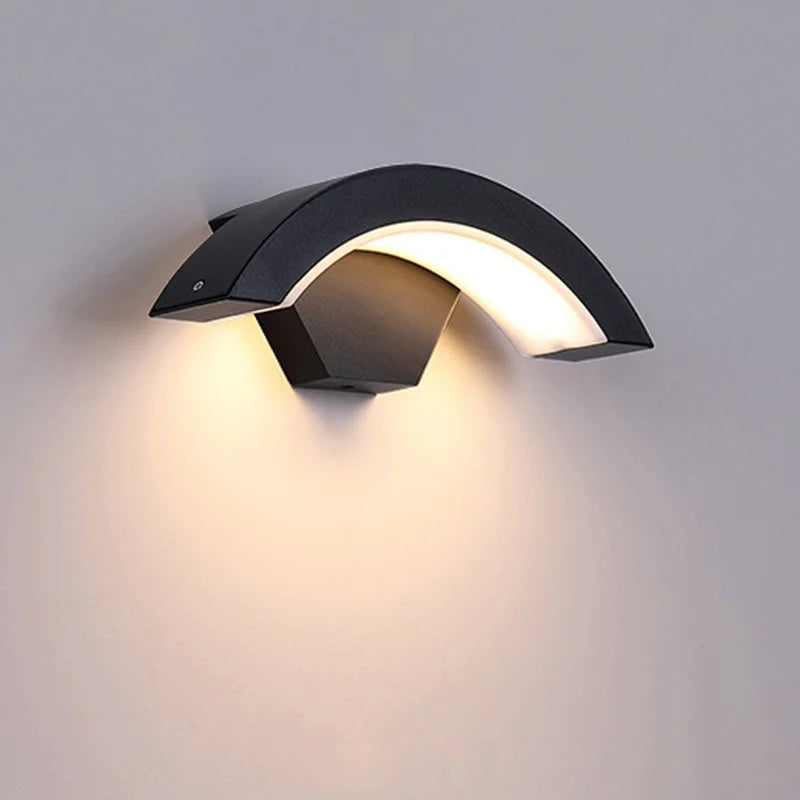 Cyclops - Black Outdoor Lighting Wall Light Waterproof IP65 Wall Sconce