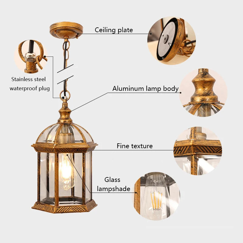 Lantern Pendant - Bronze (Outdoor)