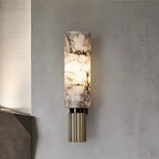 Marble Torch - Modern Wall Sconce Marble Lampshade Copper Body E27 Wall Light