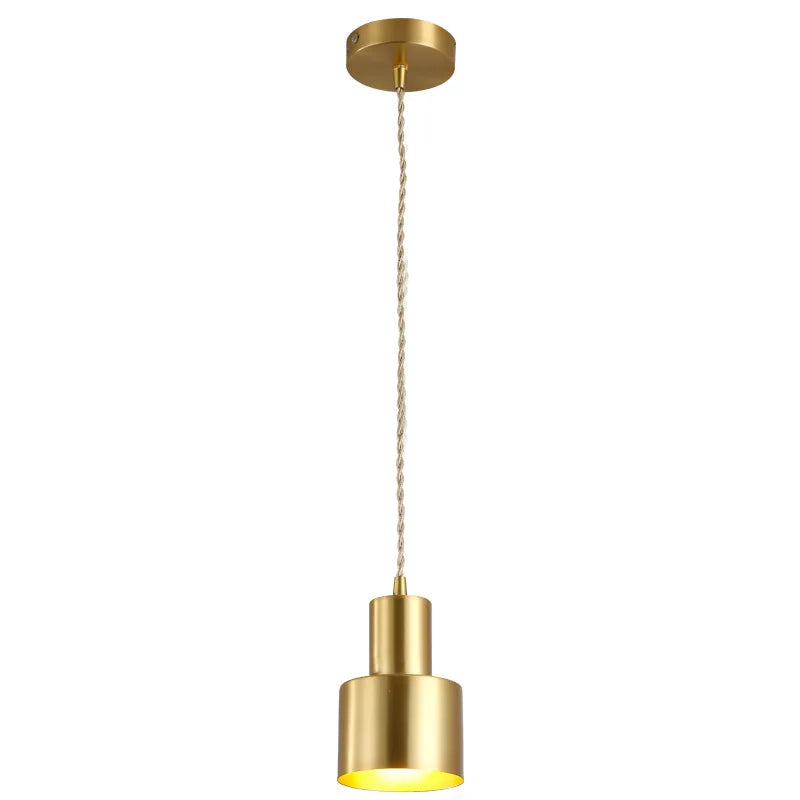 Dumbbell Gold - Brass Finish Ceiling Pendant Light E27