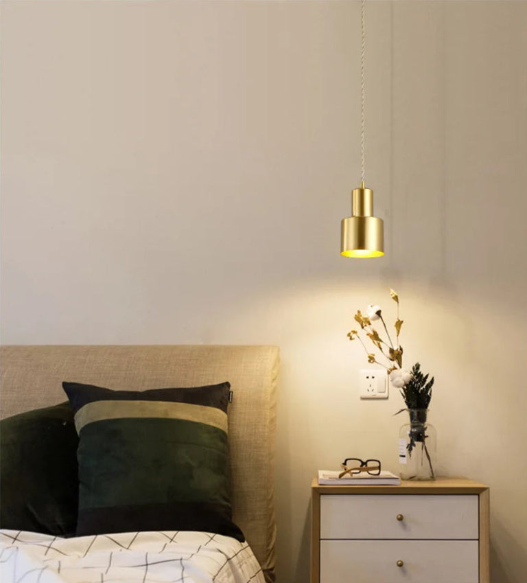 Dumbbell Gold - Brass Finish Ceiling Pendant Light E27