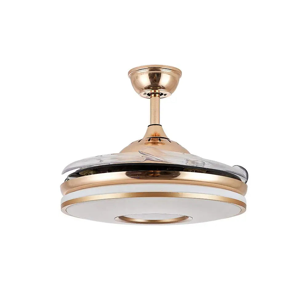 Halo - Gold Ceiling Fan Light 42 Inch Brass Finish with Remote Control