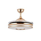 Halo - Gold Ceiling Fan Light 42 Inch Brass Finish with Remote Control