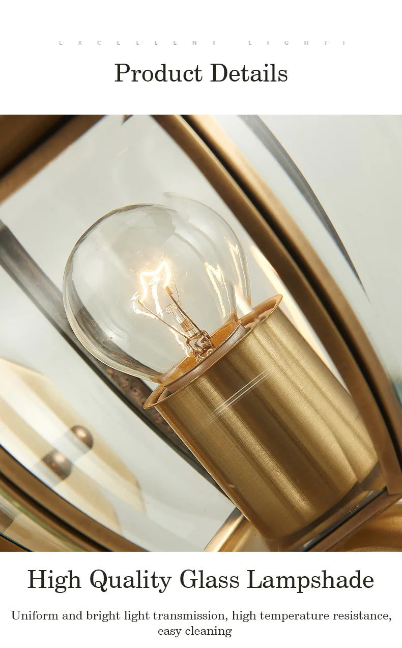 Chalice Copper - Waterproof Outdoor Wall Light IP44