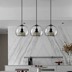 Globelet Grey (20/25cm) - Glass Pendant Lamp