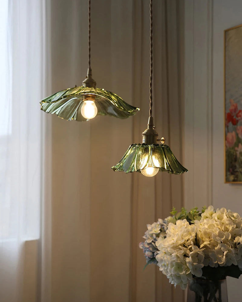 Blossom - Multicolour Glass Pendant Light E27 Art Deco Style