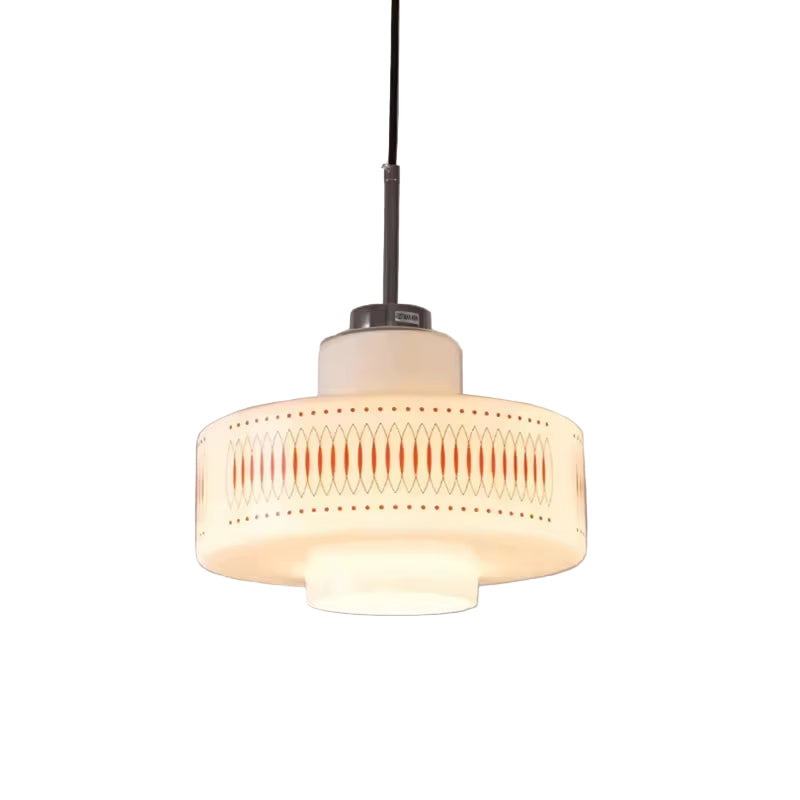 Rossa Lattice - Retro Glass Pendant Lamp