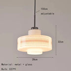 Rossa Lattice - Retro Glass Pendant Lamp