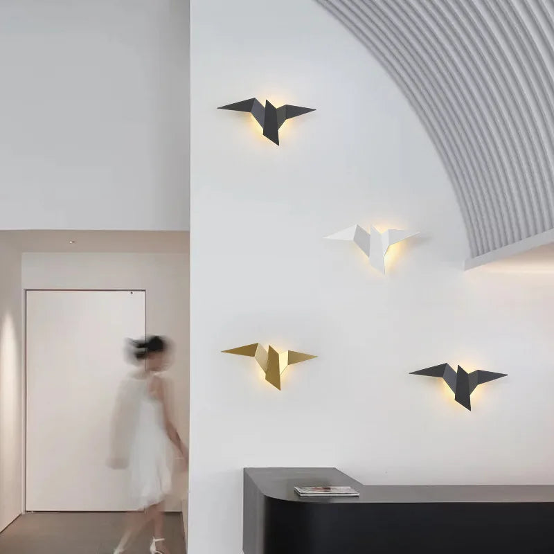 Asuka Gold - Wall Sconce Modern Japanese Style LED Wall Light