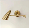 Swinging Arm Copper Spot Light - Wall Light with Adjustable Long Arm