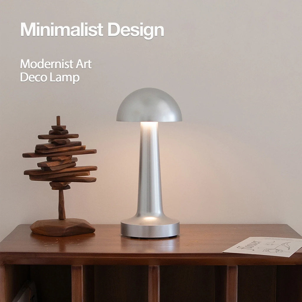Halo -Gold/ Silver/ Rose Gold USB Rechargeable Desk Lamp