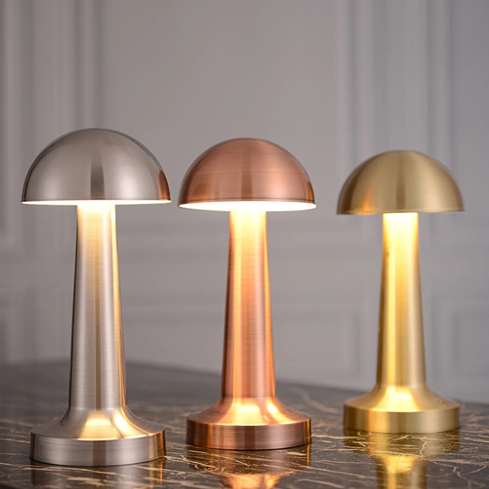 Halo -Gold/ Silver/ Rose Gold USB Rechargeable Desk Lamp