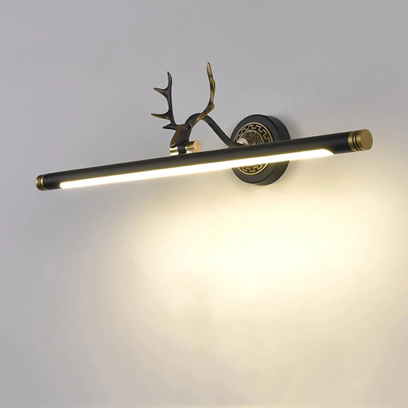 Antler Black - Bathroom Light European Style LED Picture Mirror Lamp