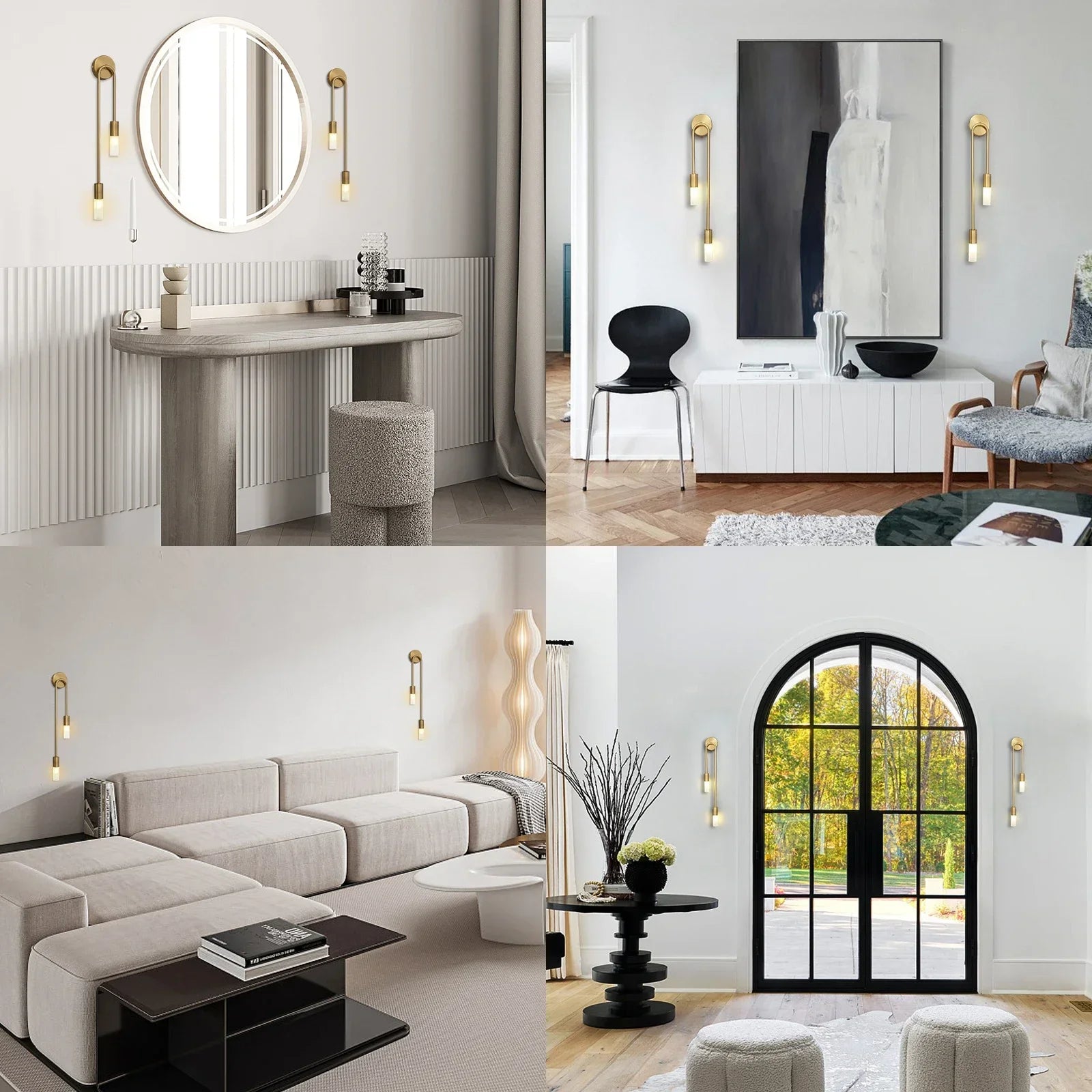 Pulley Gold - Modern Wall Sconce G9 Golden Wall Light