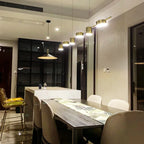 Pole Spots Gold - Brass Finish Modern Ceiling Pendant Light 3/5/6 heads