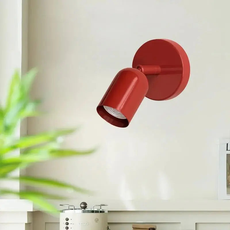 Macaron Red - Minimalist Wall Sconce E27 Spot Light Wall Light